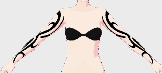 VRoid用全身タトゥースキン(トライバル45種類)