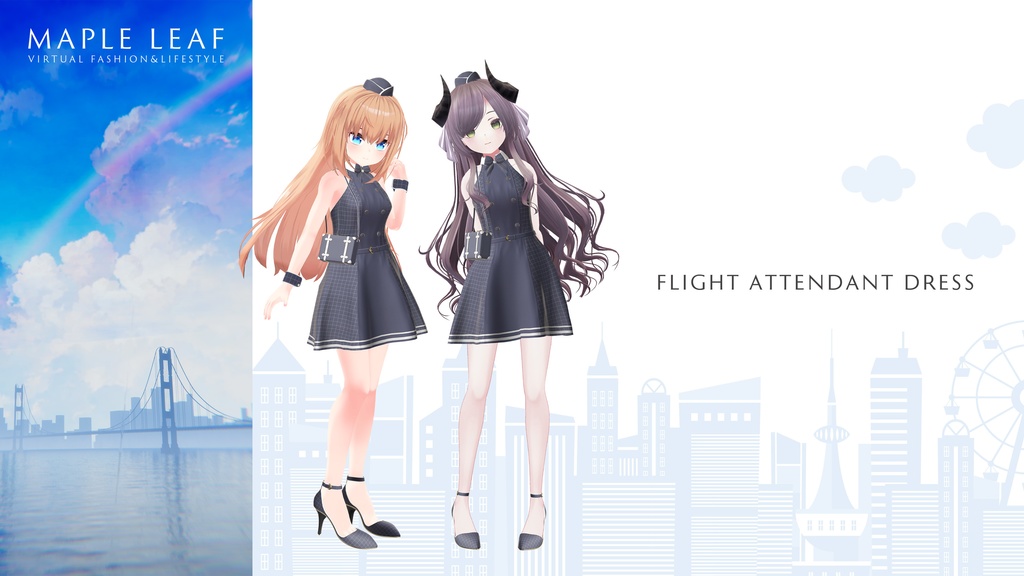 【60アバター対応】Flight Attendant Dress