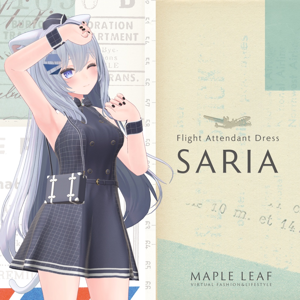 【60アバター対応】Flight Attendant Dress