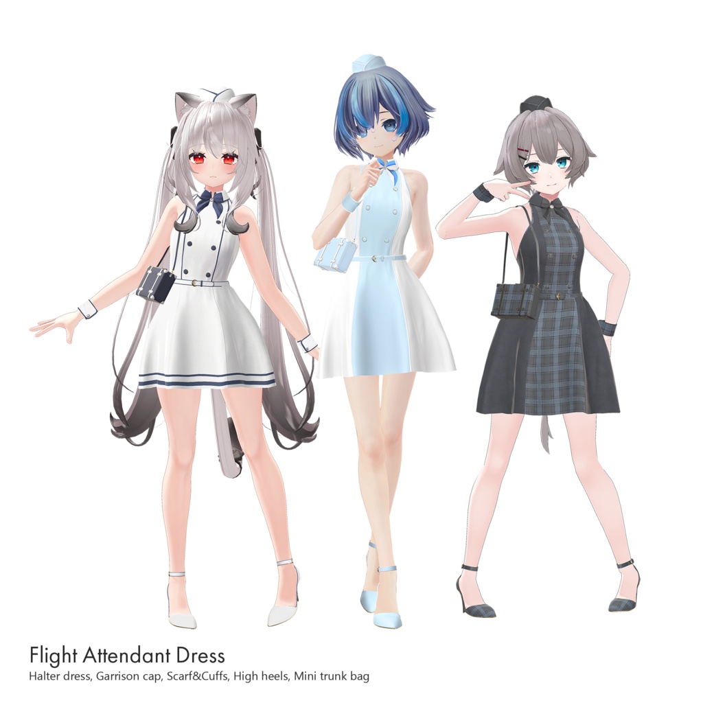 【60アバター対応】Flight Attendant Dress