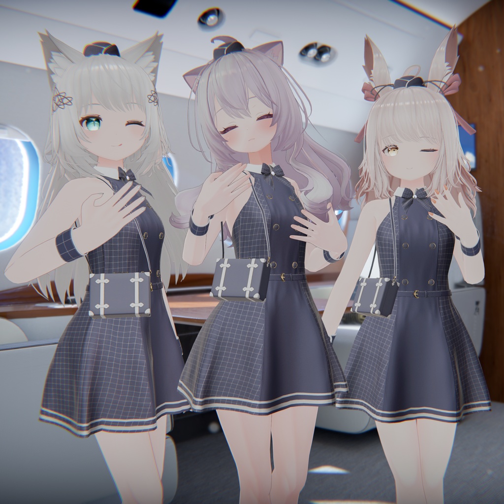 【60アバター対応】Flight Attendant Dress