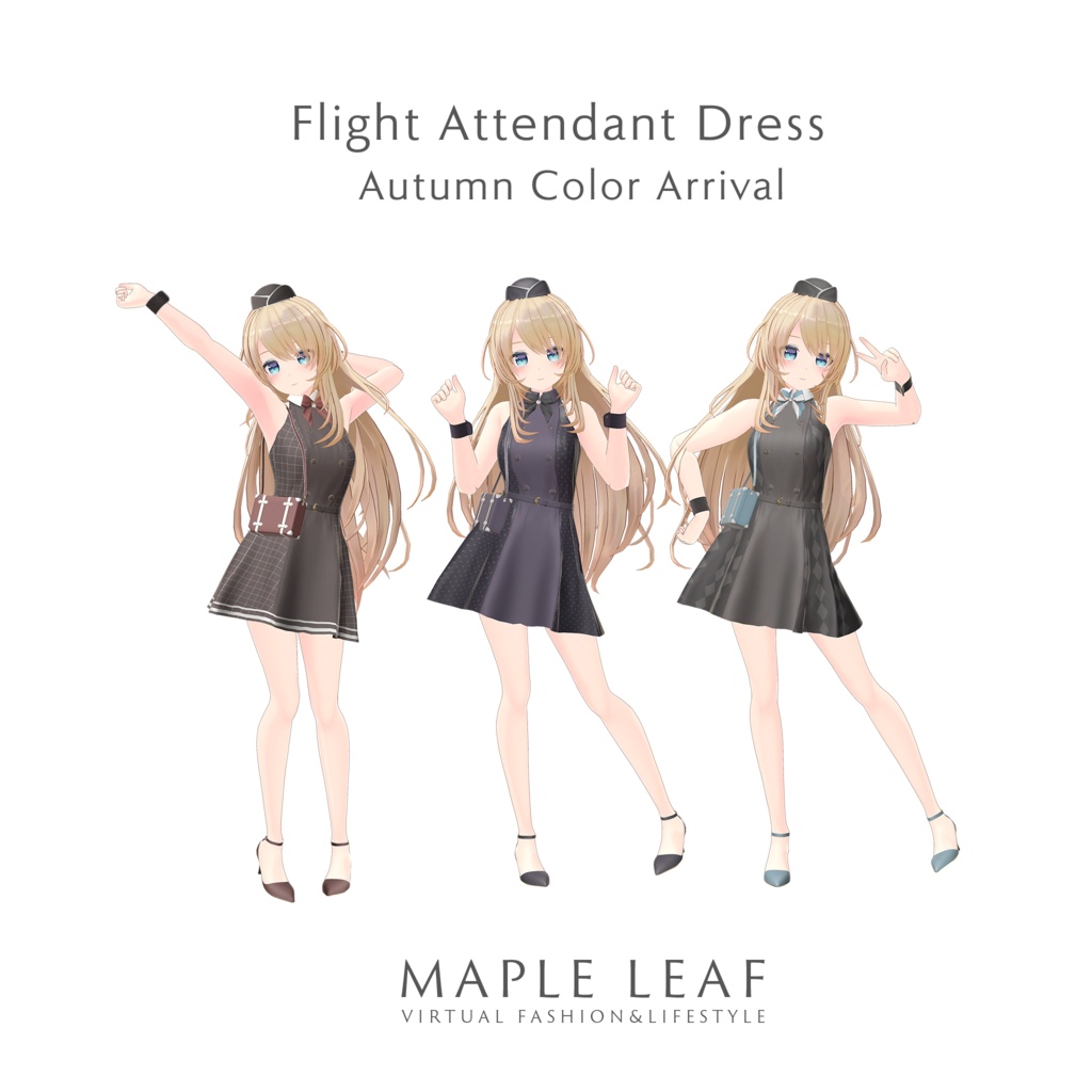 【60アバター対応】Flight Attendant Dress