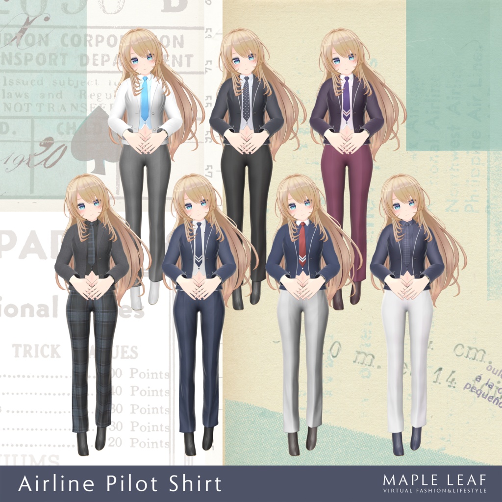 【腕時計付き 28アバター対応】Airline Pilot Shirt&Jacket