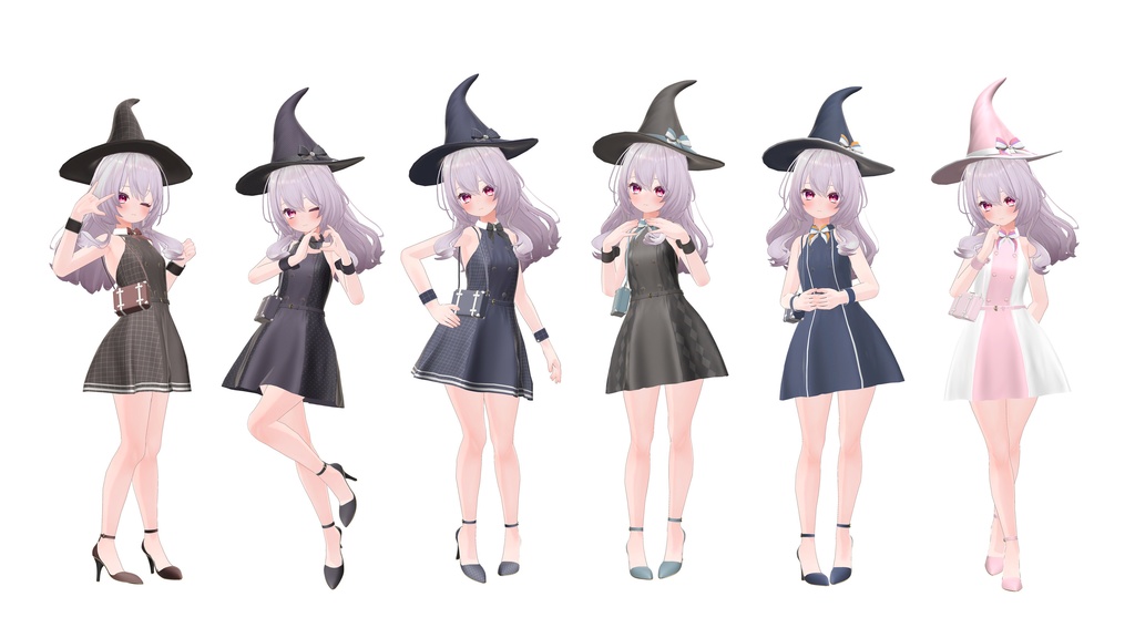 【全12色】 Flight Witch Hat