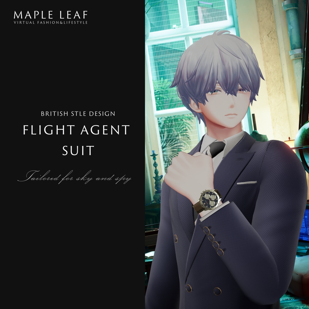 【腕時計付き 水瀬＋桔梗用、非対応着せ替え】Flight Agent Suit