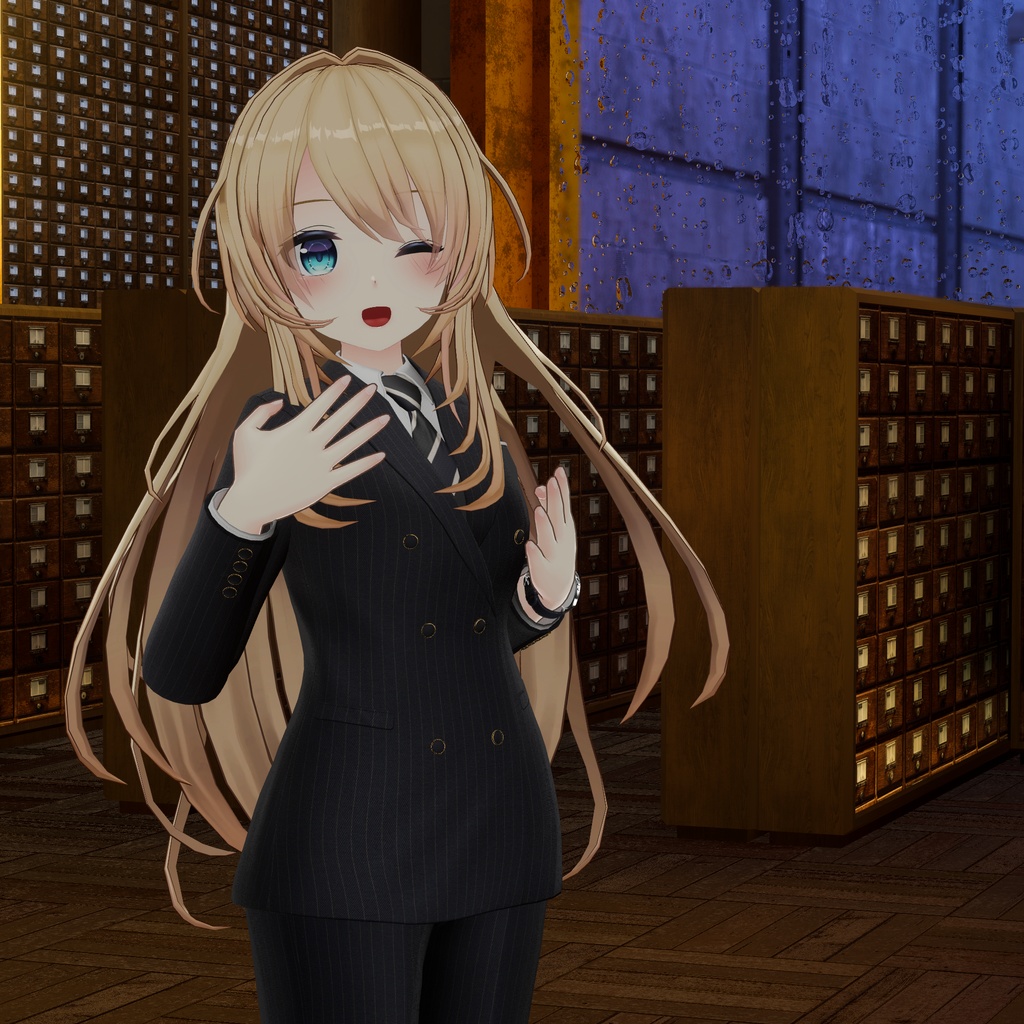 【腕時計付き 水瀬+桔梗用、非対応着せ替え】Flight Agent Suit