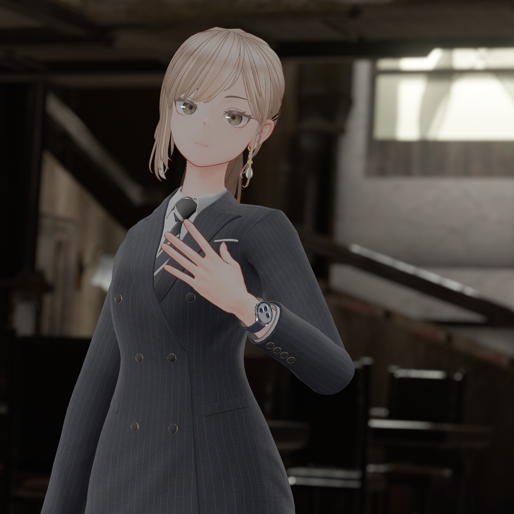 【腕時計付き 水瀬+桔梗用、非対応着せ替え】Flight Agent Suit