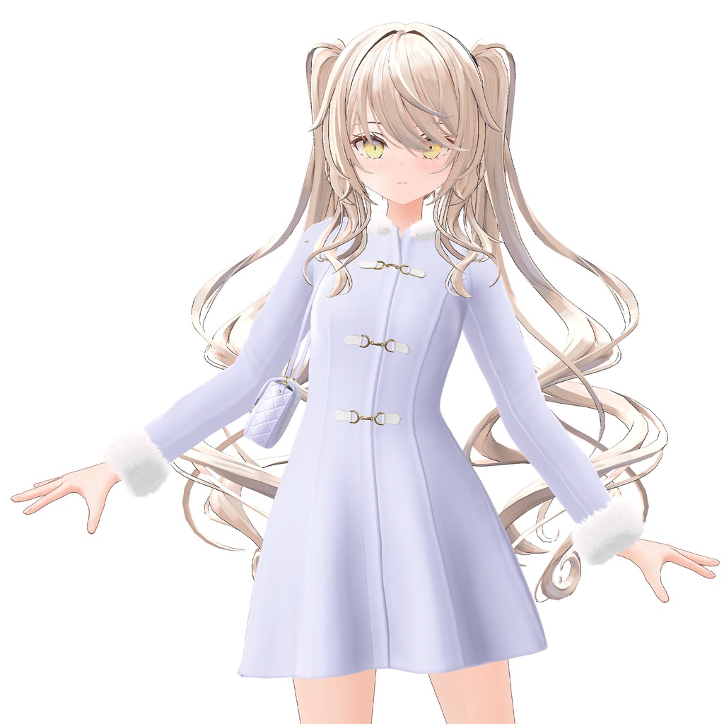 【48アバター対応】ふわふわパステルコート