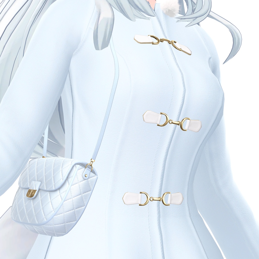 【48アバター対応】ふわふわパステルコート