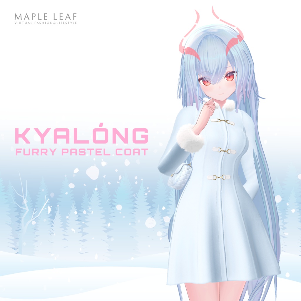【48アバター対応】ふわふわパステルコート