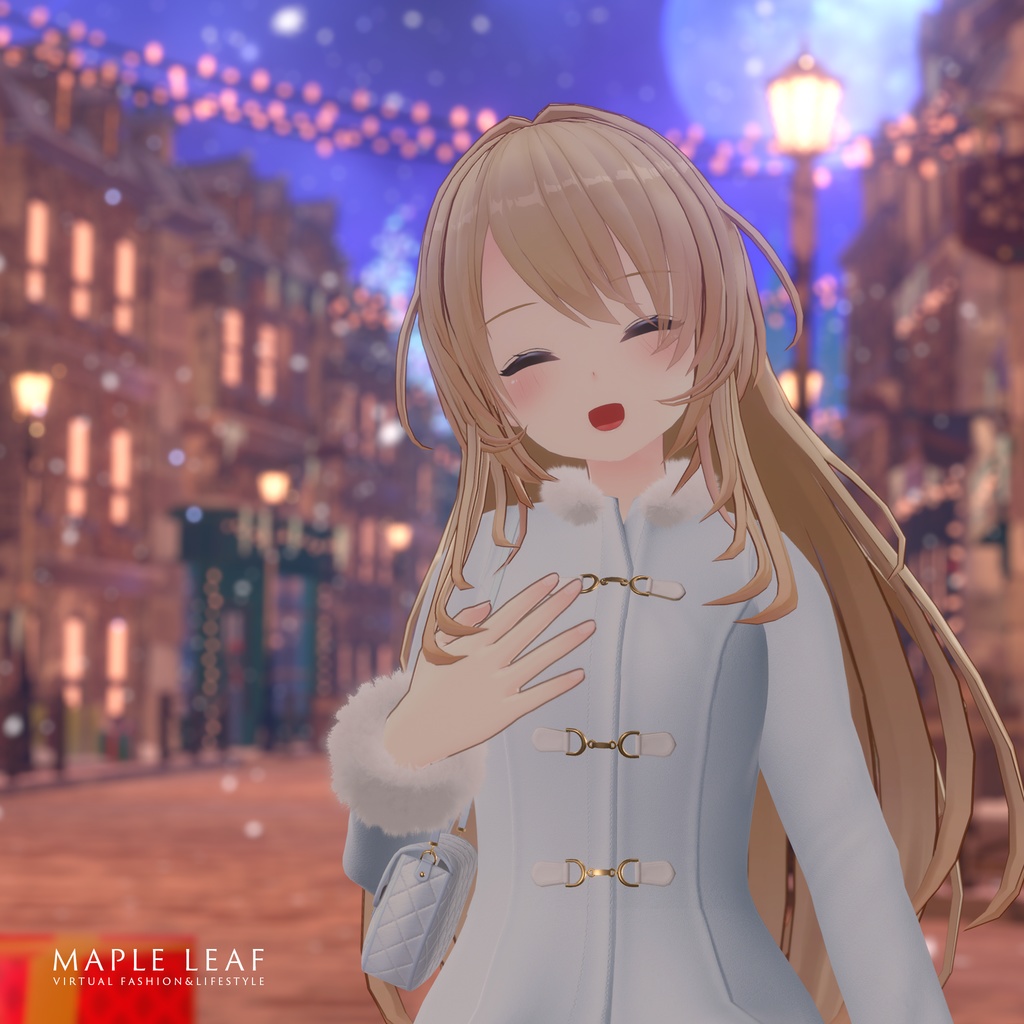 【48アバター対応】ふわふわパステルコート