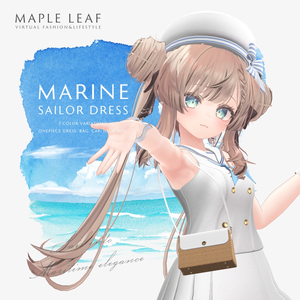 【25アバター対応】Marine Sailor Dress