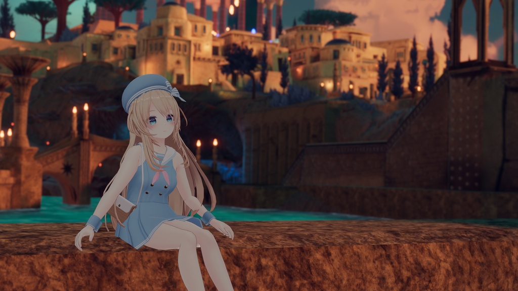 【27アバター対応】Marine Sailor Dress