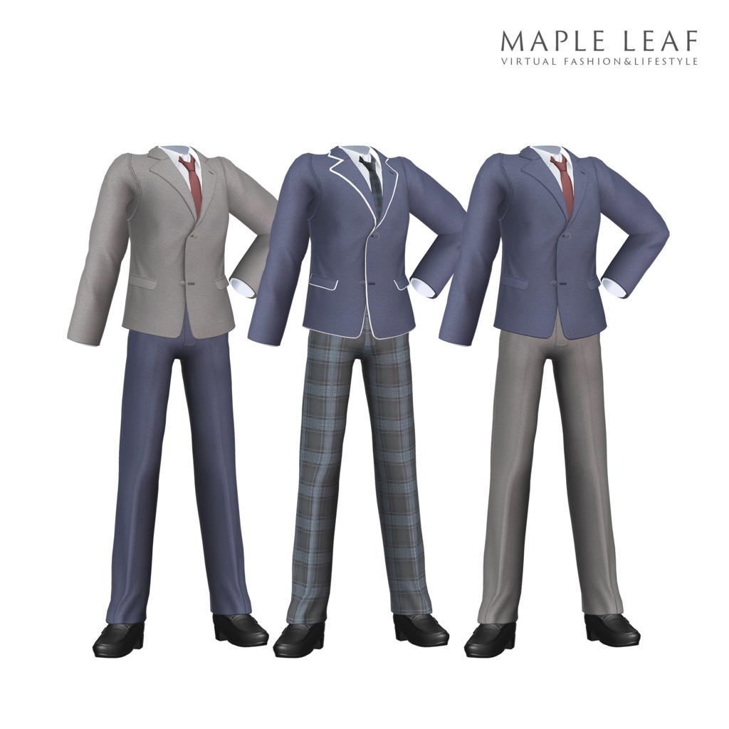 【セミ対応】男性アバター版 航空学校制服 -Flight School Uniform for Men