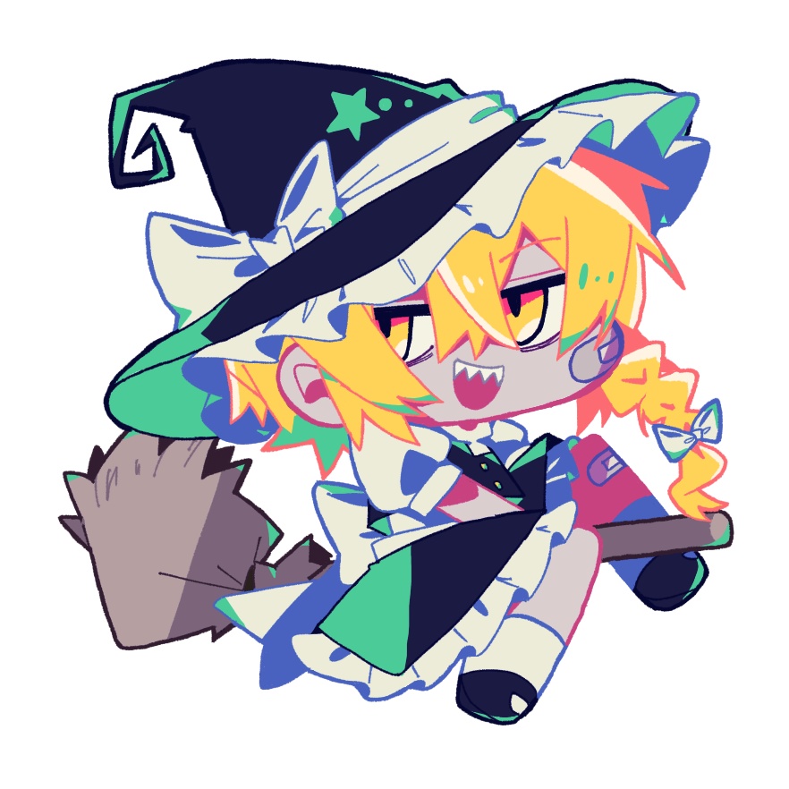 永夜抄自機人間組&妹紅ステッカー