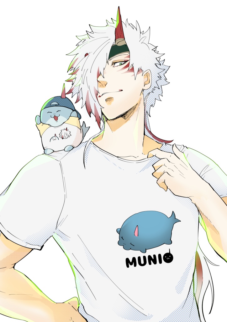 むにおTシャツ「むにT」雑草丸モデル