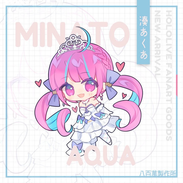 【非公式】ホロライブ HOLOLIVE-EN同人グッズキーホルダーVer.2