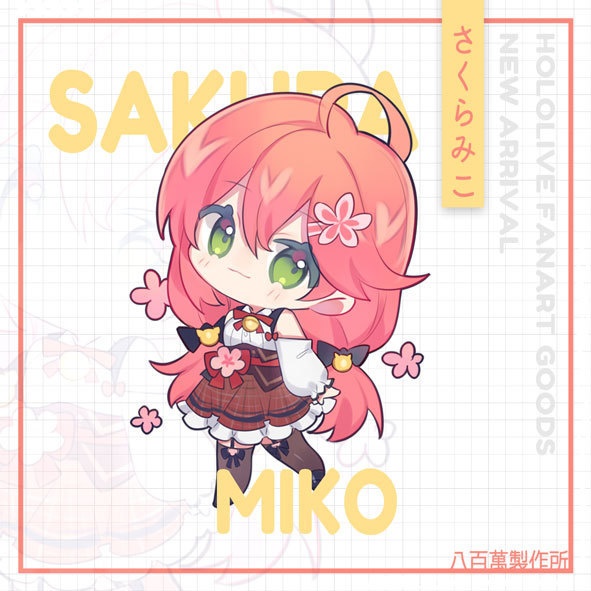 【非公式】ホロライブ HOLOLIVE-EN同人グッズキーホルダーVer.2