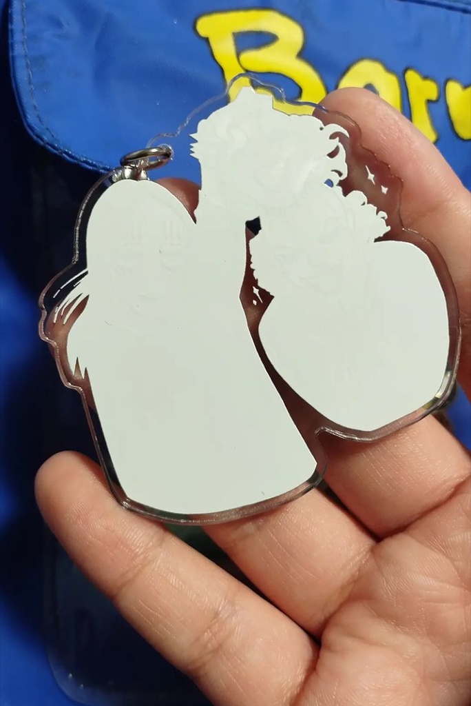 joey and clown cute chibi acrylic keychain (slipknot)