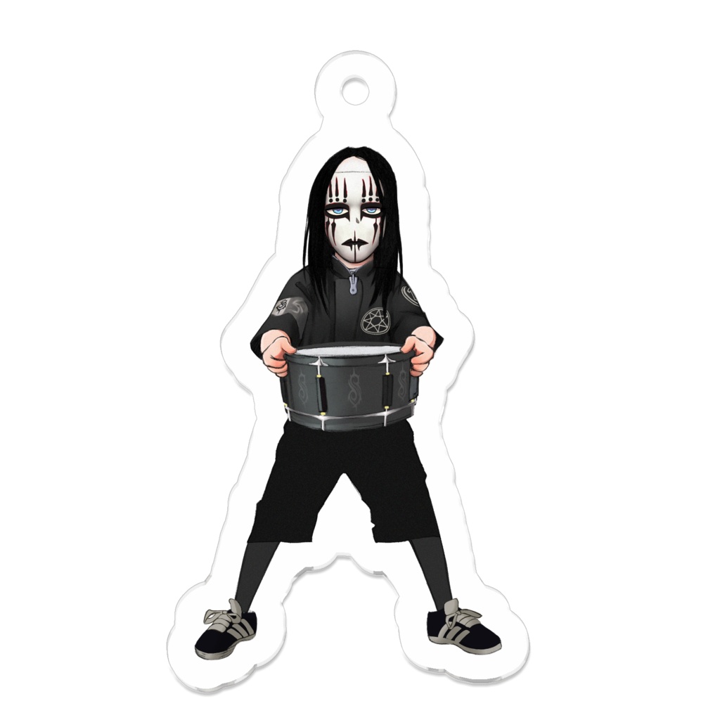 joey jordison cute chibi acrylic keychain (slipknot) 