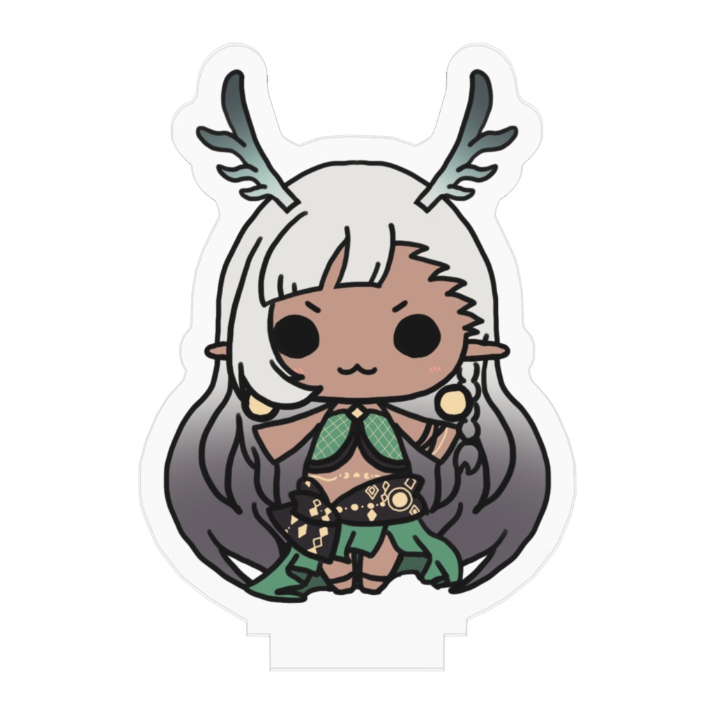 新竜モカ(ノーマル)アクリルスタンド(台座透明ver)