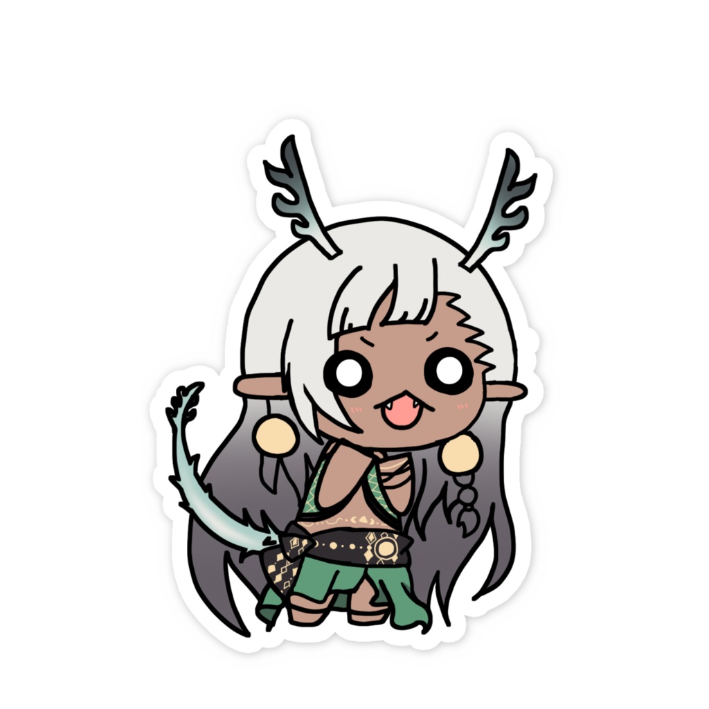 新竜モカ(おぉ!)スマホステッカー