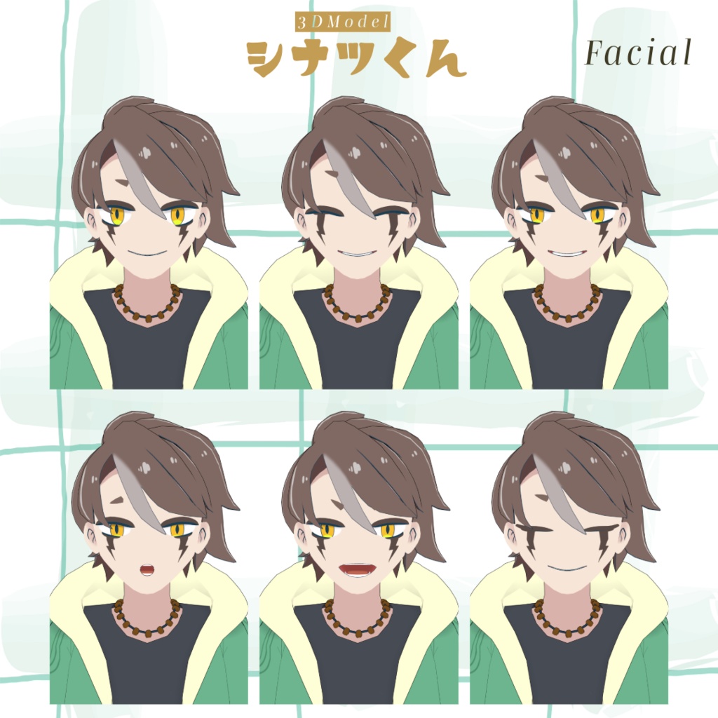 オリジナル3Dモデル「シナツくん」【VRChat / VRM】