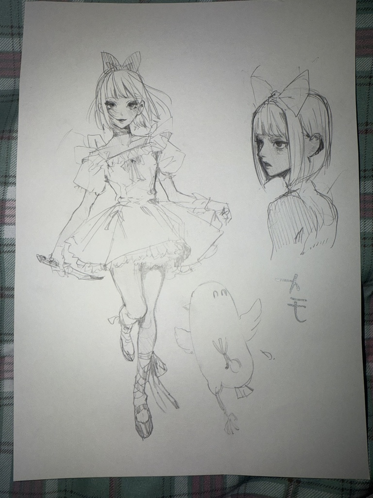 【鉛筆落書き】パミーナたん