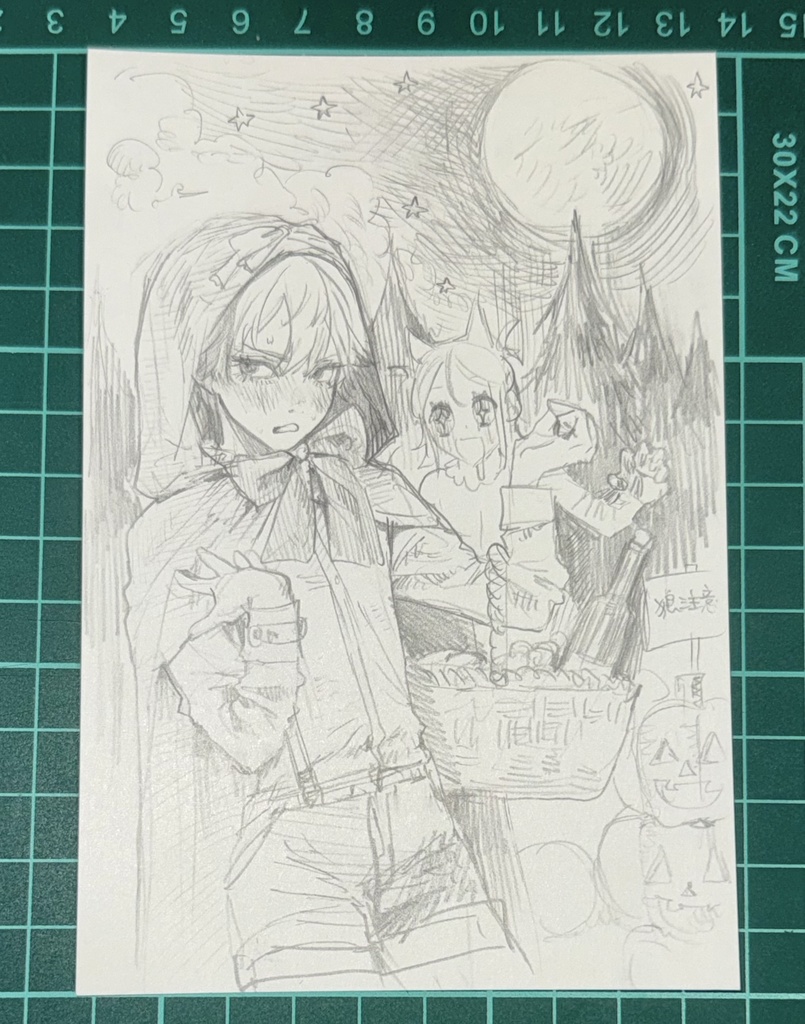 【アナログ落書き】赤ずきんくん