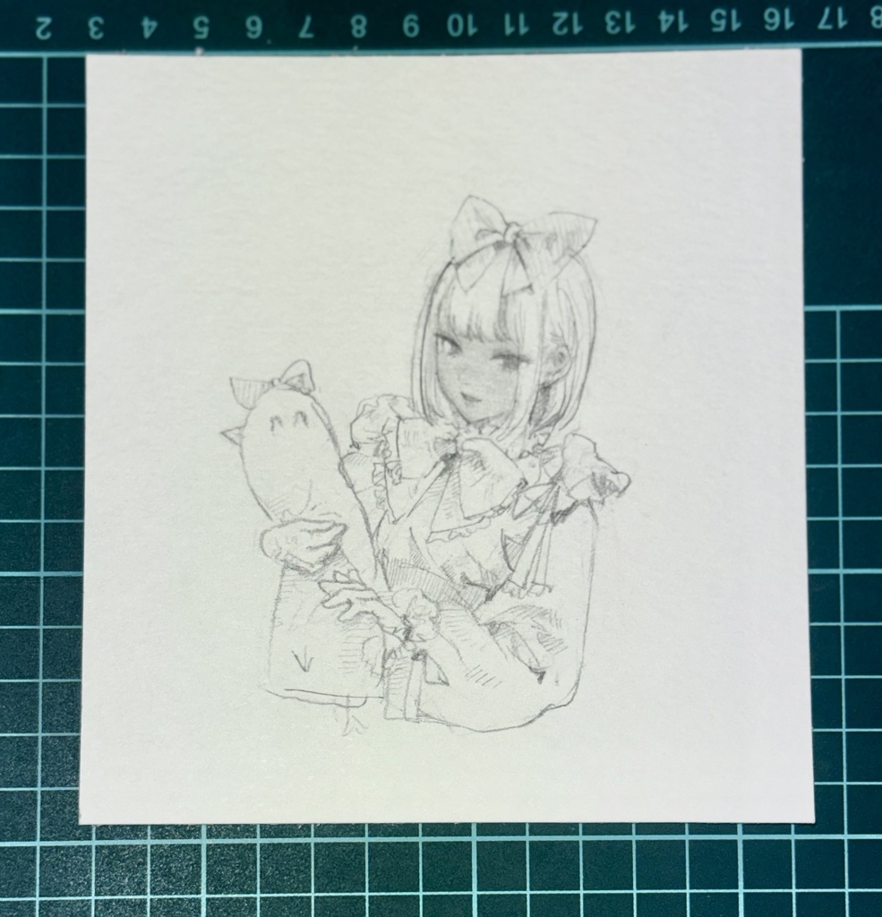 【アナログ落書き】パミーナとワタクシ