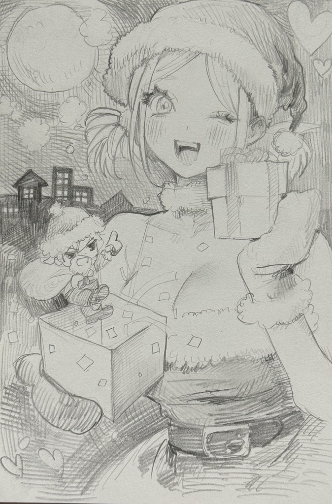 【アナログ落書き】メリクリおおぐり