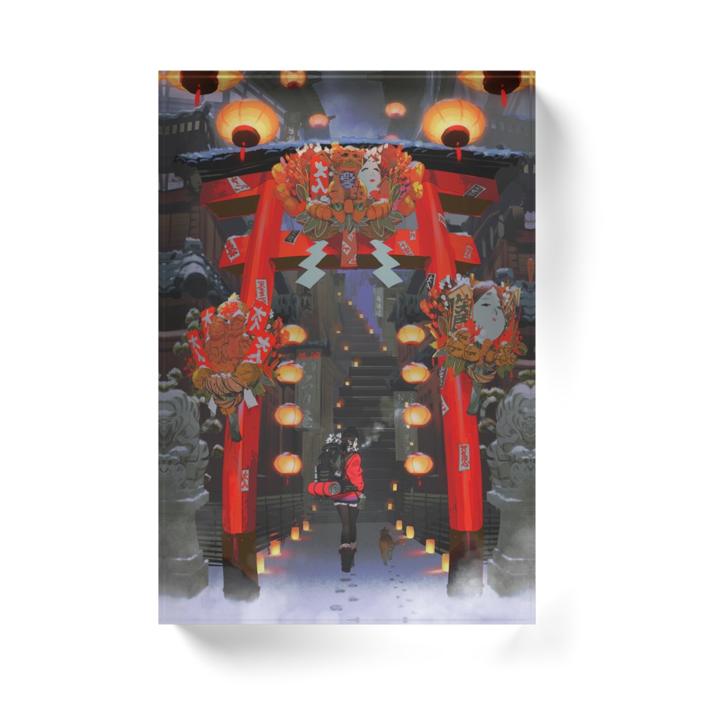 初旅アクリルブロック