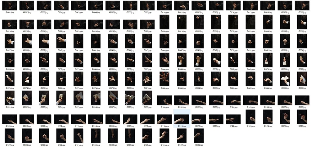 手の写真リファレンスパック