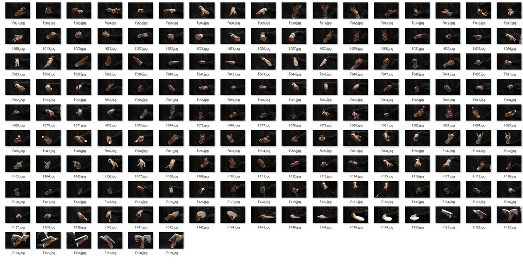 手の写真リファレンスパック