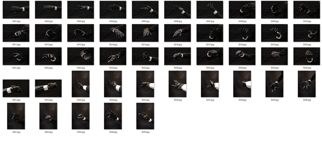 手の写真リファレンスパック