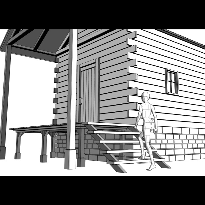 中世の水車小屋1 Medieval Watermill 1