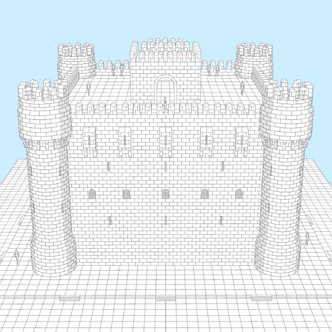 【3D素材】要塞1【cs3o】