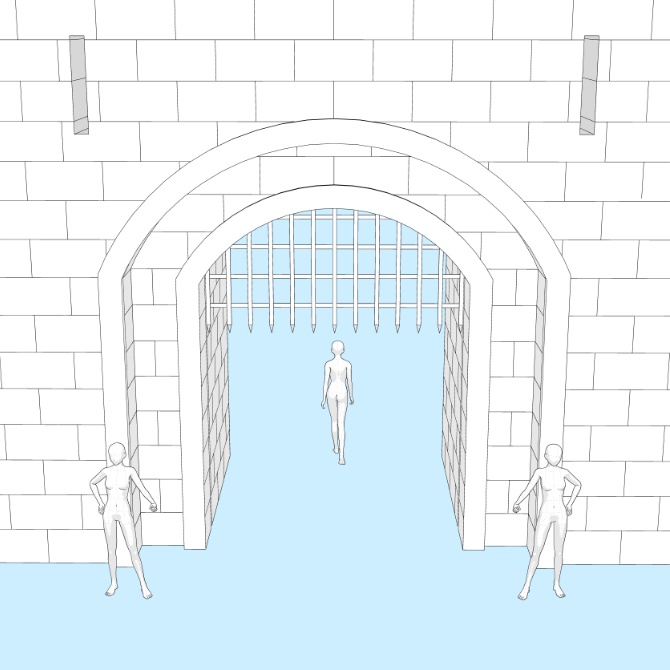 【3D素材】要塞の壁1【cs3o】