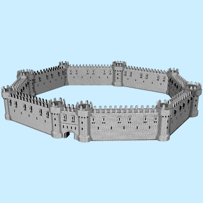 中世の要塞セット Medieval Fortress Set
