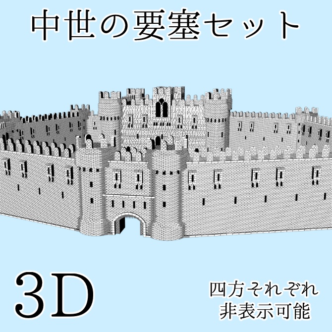 中世の要塞セット Medieval Fortress Set