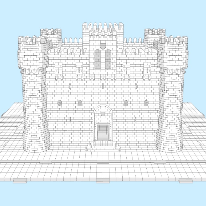 【3D素材】要塞セット1【cs3o】