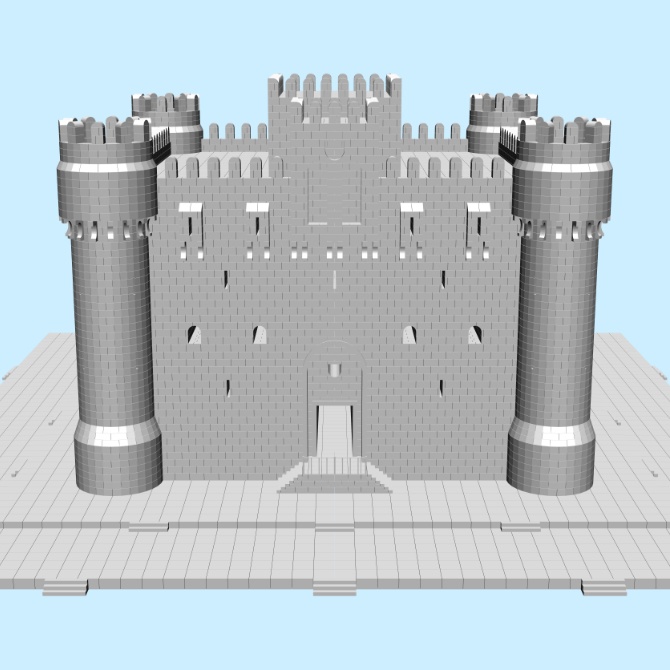【3D素材】要塞セット1【cs3o】