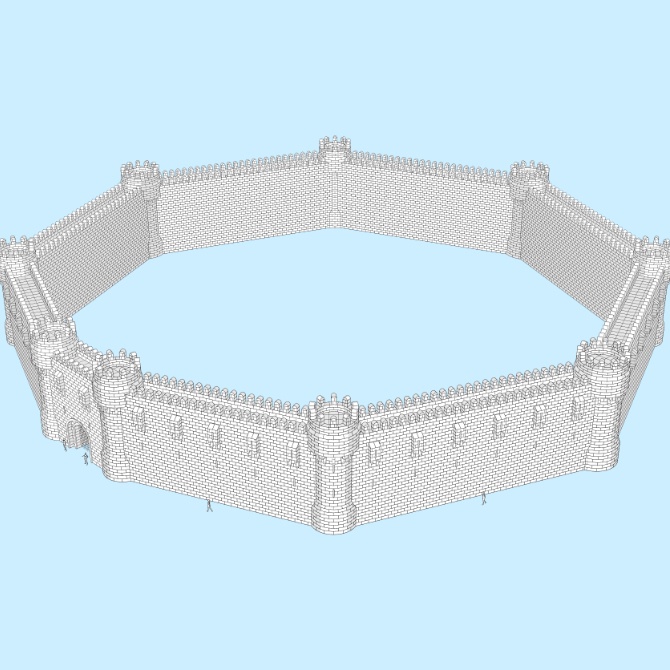 【3D素材】要塞セット1【cs3o】