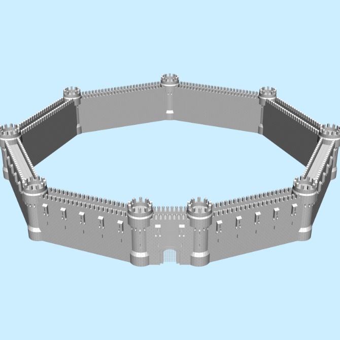 【3D素材】要塞セット1【cs3o】