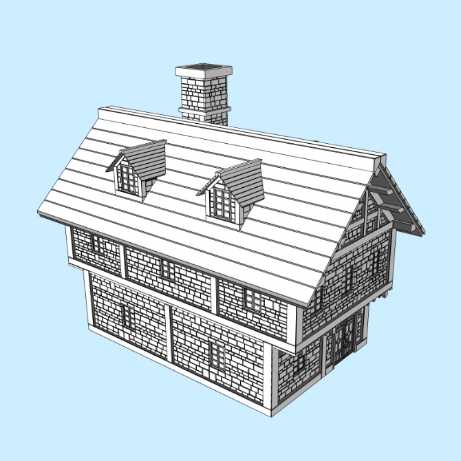 中世の建物 / 9軒セット Medieval Buildings/9 Houses Set