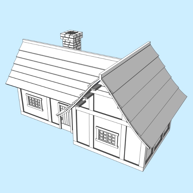 中世の建物 / 9軒セット Medieval Buildings/9 Houses Set