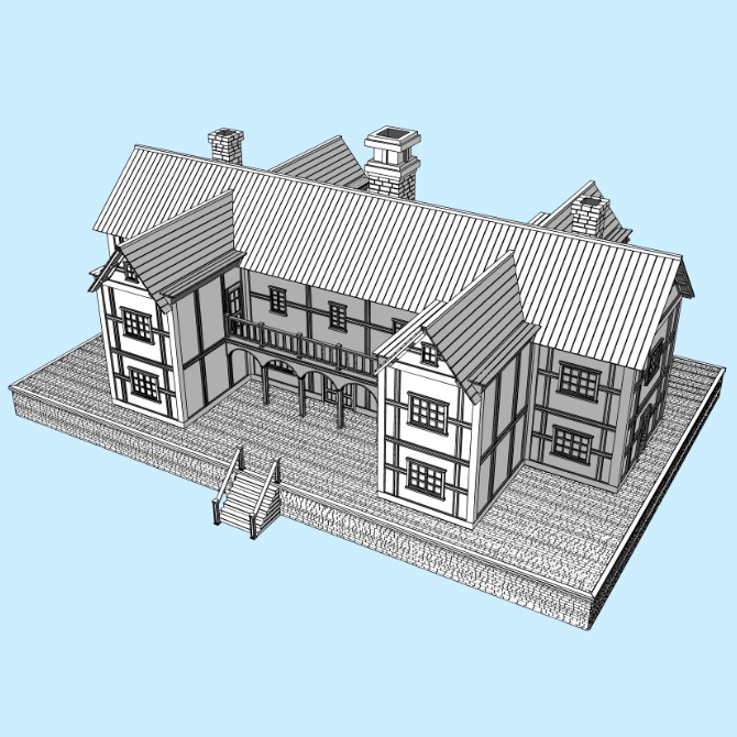 中世の建物 / 9軒セット Medieval Buildings/9 Houses Set