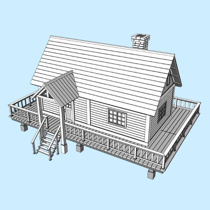 中世の建物 / 9軒セット Medieval Buildings/9 Houses Set