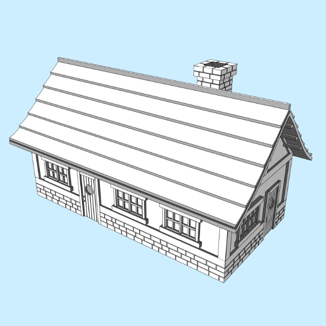 中世の建物 / 9軒セット Medieval Buildings/9 Houses Set