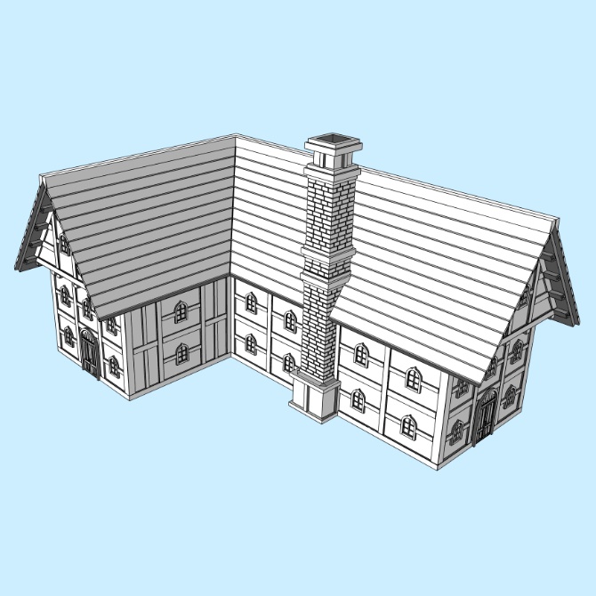 中世の建物 / 9軒セット Medieval Buildings/9 Houses Set